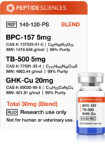 BPC-157, TB-500, GHK-Cu 30mg (Glow Blend)
